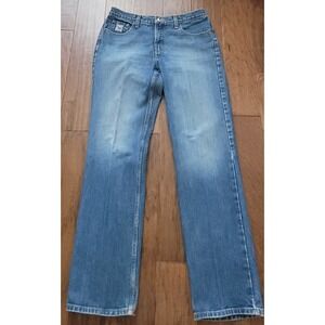 Cruel Girl Womens Blue Low Rise Slim Fit Stonewash Denim Jeans Sz 13 Long 34x34